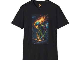Electric Dreamer Unisex Softstyle T-Shirt - Bold Graphic Design for Creatives