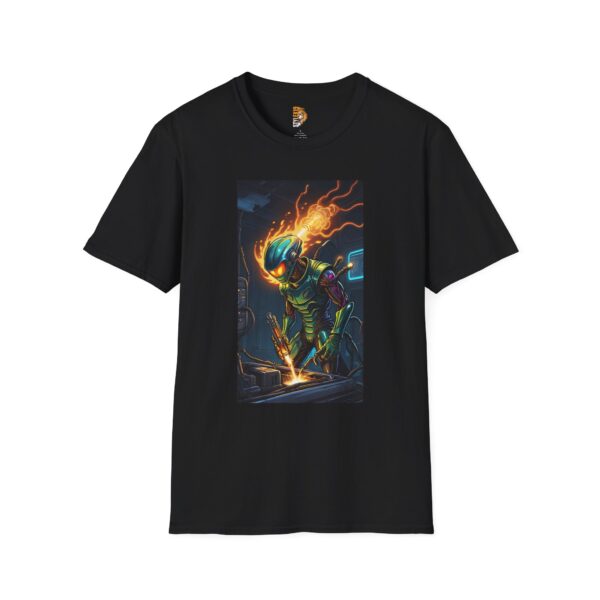 Electric Dreamer Unisex Softstyle T-Shirt - Bold Graphic Design for Creatives