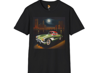 Retro Car Night Unisex Softstyle T-Shirt
