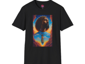 Spiritual Journey Inspirational Art Tee – Black Graphic Tee