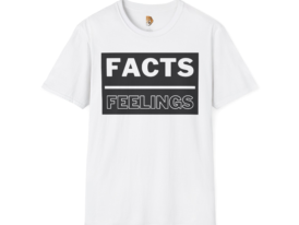 Facts Over Feelings Tee – Black Graphic Tee