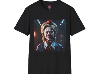 Creepy Clown Graphic Unisex Softstyle T-Shirt - Perfect for Halloween