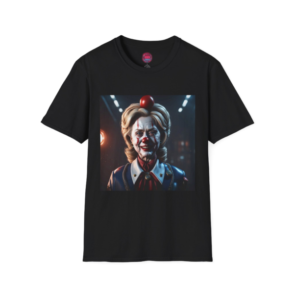 Creepy Clown Graphic Unisex Softstyle T-Shirt - Perfect for Halloween