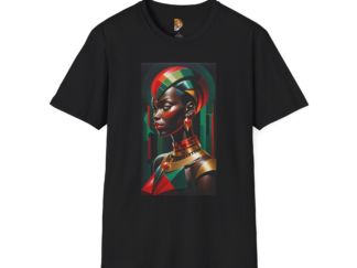 Cultural Elegance Unisex Softstyle T-Shirt - Afrocentric Art Design