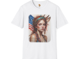 American Spirit Bohemian Art Design – Black Graphic Tee