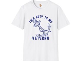Talk Duty To Me Veteran Anchor Graphic – Black Graphic Tee