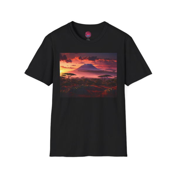 Kilimanjaro Sunset Unisex Softstyle T-Shirt - Nature Inspired Apparel for Adventure Lovers