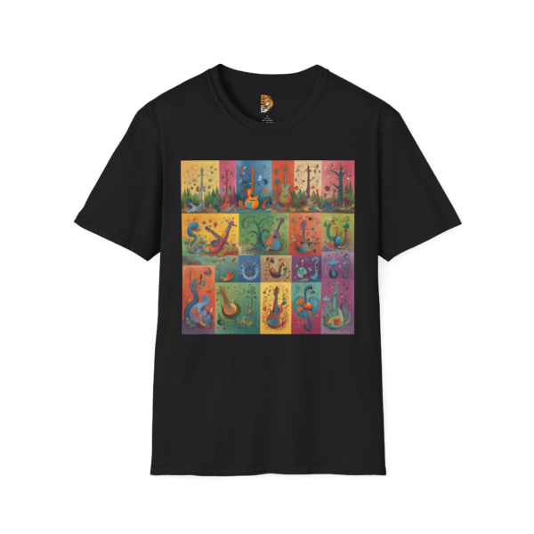 Colorful Musical Notes Unisex Softstyle T-Shirt - Perfect for Music Lovers & Festivals