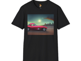 Vintage Car Retro Automotive Vibes – Black Graphic Tee