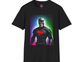 Superhero Graphic Perfect Gift for Comic Fans – Black Graphic Tee
