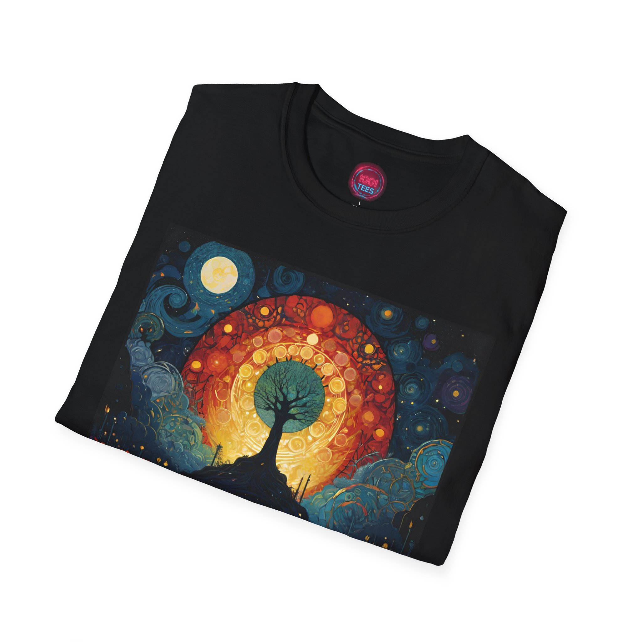 Mystic Nature Graphic Tee - Unisex Softstyle T-Shirt - Image 4