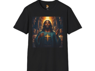 Inspirational Jesus Graphic T-Shirt - Unisex Softstyle Tee for Faith and Worship