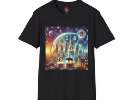 Crypto Vibes – Black Graphic Tee