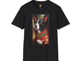 Artistic Dog Portrait – Black Graphic Tee