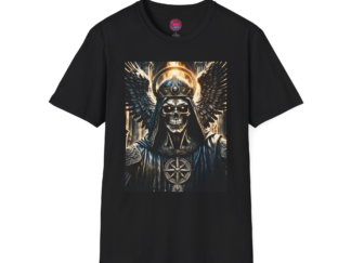 Unisex Softstyle T-Shirt - Dark Angel Graphic Tee for Gothic Aesthetics