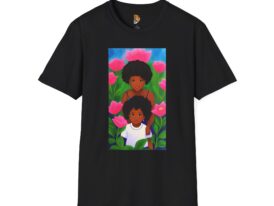 Cultural Roots Floral T-Shirt | Empowering Design for Self-Expression – Black Graphic Tee