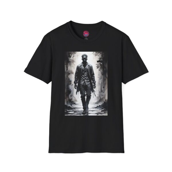 Vintage Noir Hero Unisex Softstyle T-Shirt - Perfect for Comic Fans