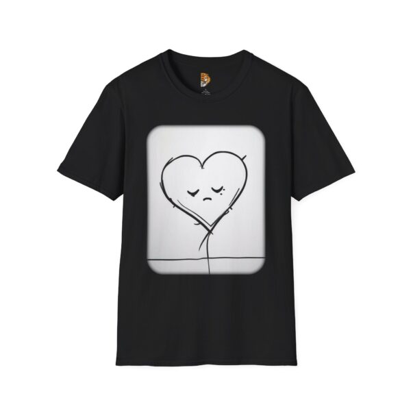 Heartfelt Love Unisex Softstyle T-Shirt | Cute Minimalist Design