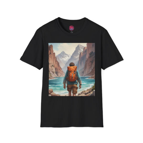 Adventurer's Escape Unisex Softstyle T-Shirt - Explore the Outdoors Design