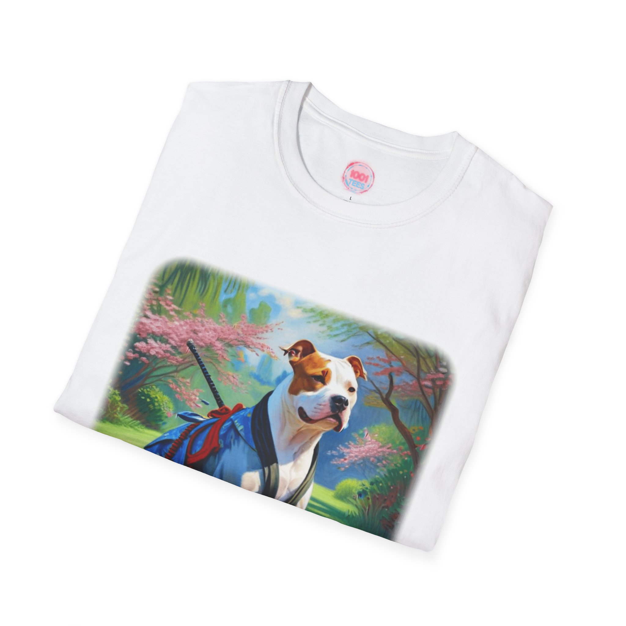 Dog Lover Unisex Softstyle T-Shirt - Vibrant Pet Art Tee - Image 4