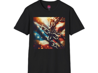 Patriotic Freedom T-Shirt - Unisex Softstyle Tee with American Flag Design