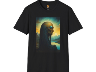 Mystical Skull Graphic Unisex Softstyle T-Shirt | Perfect for Nature Lovers and Art Enthusiasts