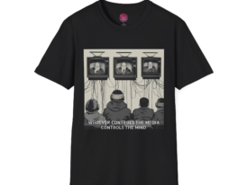 Retro TV Vibes – Black Graphic Tee
