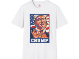 Bold 'CHUMP' – Black Graphic Tee