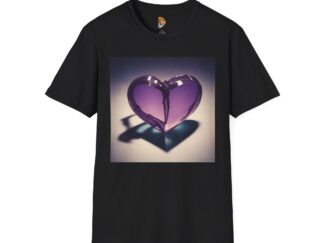 Purple Heart Unisex Softstyle T-Shirt - Love & Healing Vibe