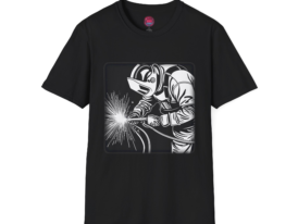 Welding Enthusiast Cool for Welders – Black Graphic Tee