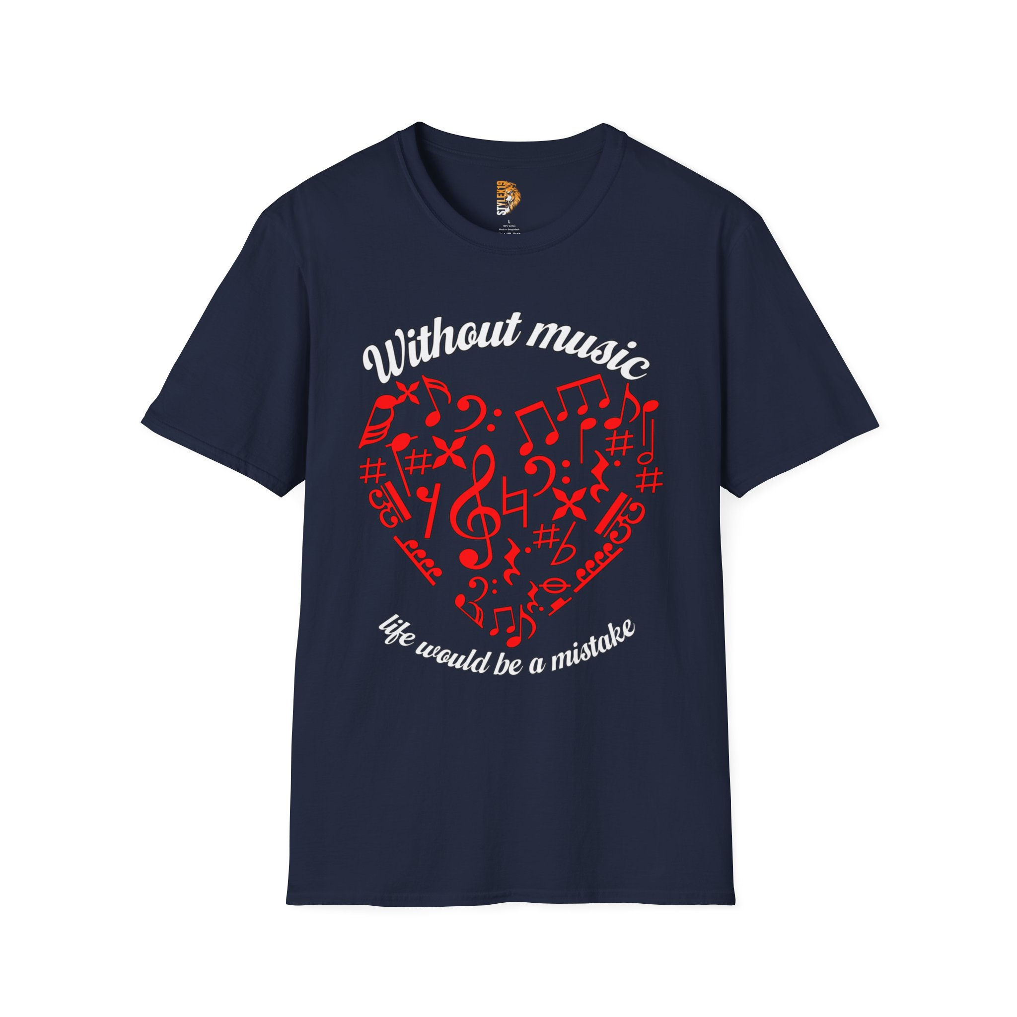 Music Lover Unisex T-Shirt - Without Music Life Would Be a Mistake - Image 25