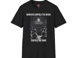 Media Control Unisex Softstyle T-Shirt - Thought-Provoking Design
