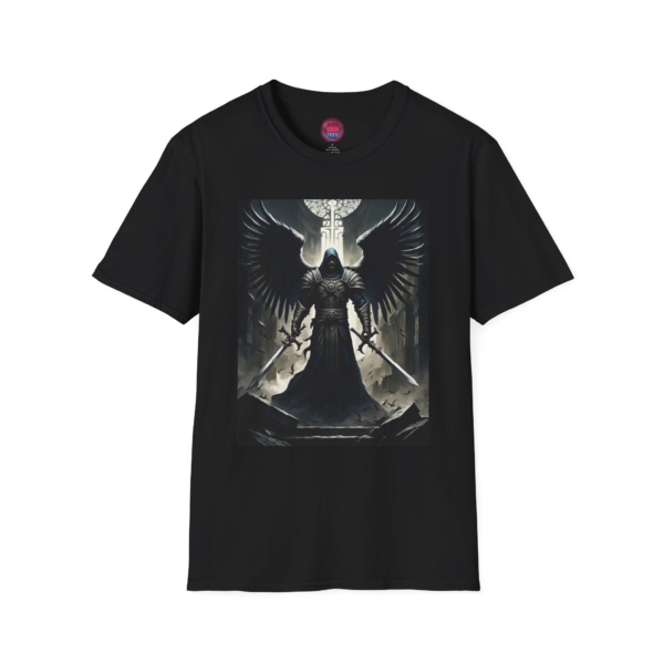 Dark Angel Wings Unisex Softstyle T-Shirt - Gothic Graphic Tee