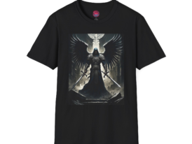 Dark Angel Wings Gothic – Black Graphic Tee