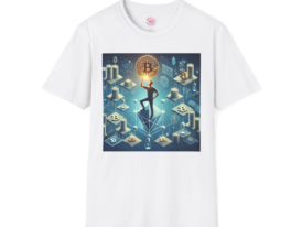 Crypto Enthusiast Digital Currency Art Tee – Black Graphic Tee