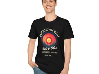 Retro 80s Vinyl T-Shirt — Bucktown Beat Live Music Chicago