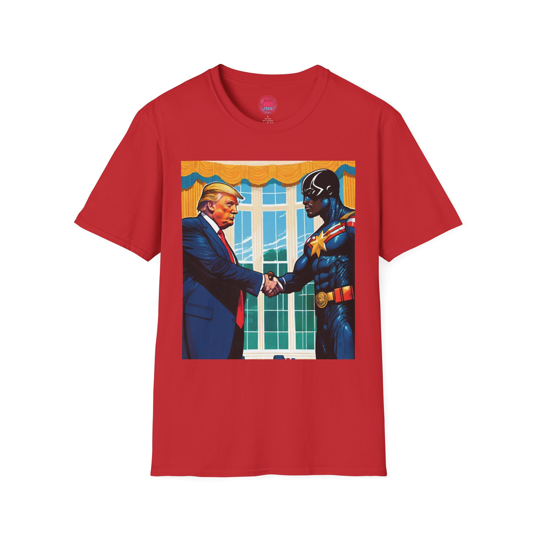 Superhero Politician T-Shirt | Unisex Softstyle Tee for Political Enthusiasts - Image 13