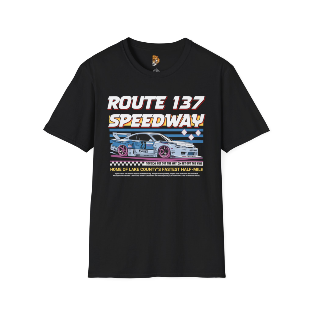 Route 137 Speedway T-Shirt – Black Graphic Tee