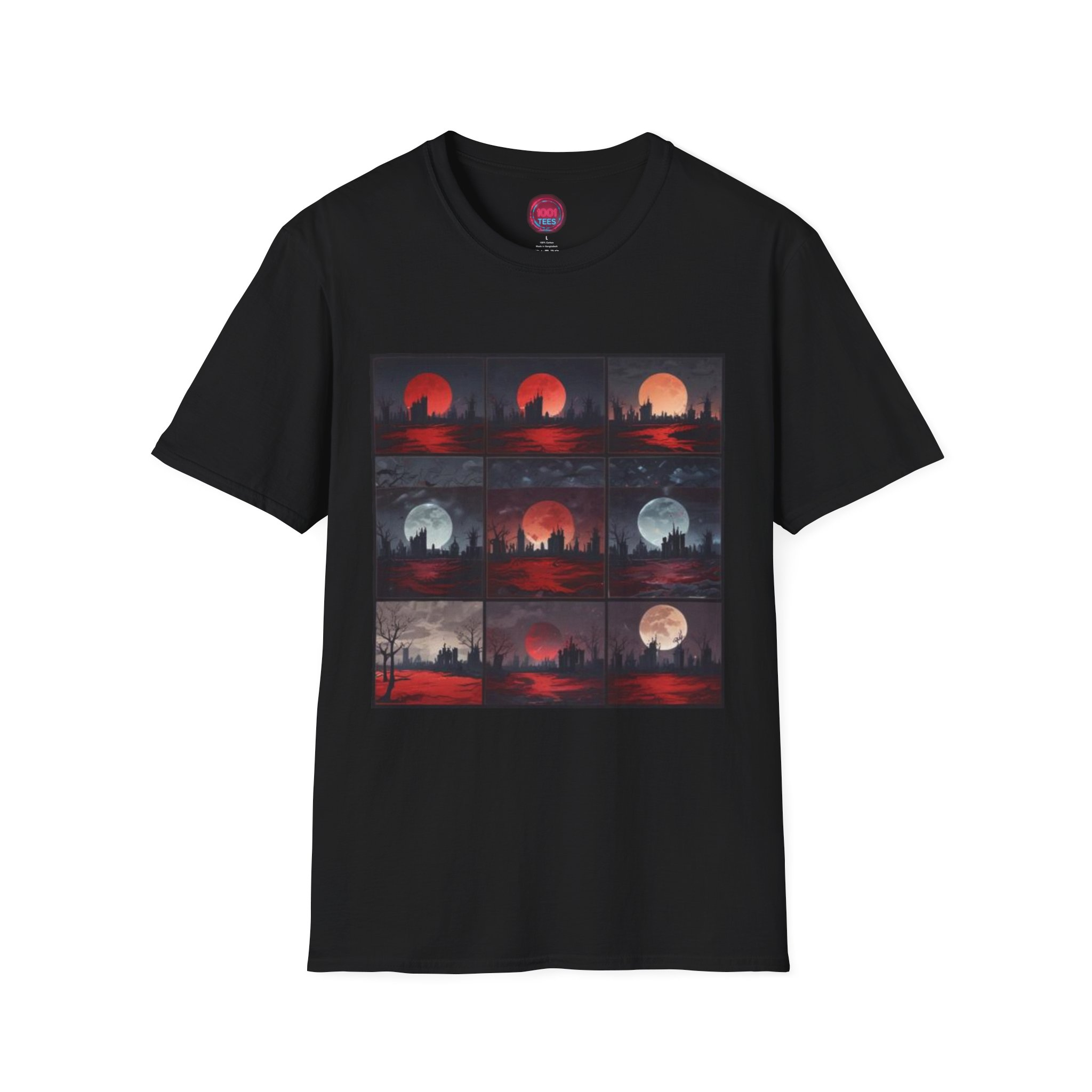 Artistic Sunset T-Shirt – Unisex Softstyle Tee for Nature Lovers