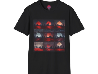 Artistic Sunset T-Shirt – Unisex Softstyle Tee for Nature Lovers