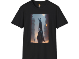 Mystical Warrior Fantasy Art Shirt for Geeks and Gamers – Black Graphic Tee