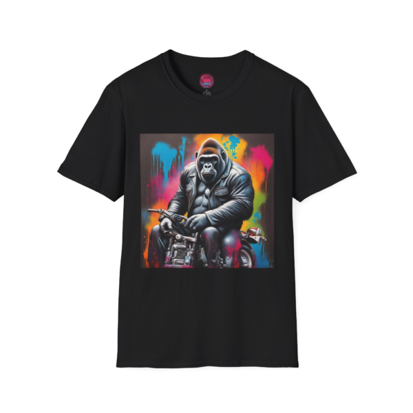 Gorilla Rider T-Shirt - Bold Graphic Tee for Motorcycle Enthusiasts