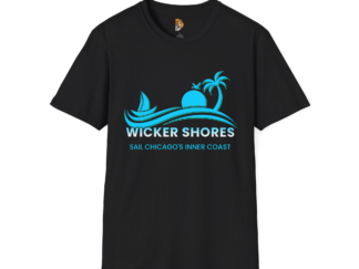 Wicker Shores Unisex Softstyle T-Shirt - Sail Chicago's Inner Coast