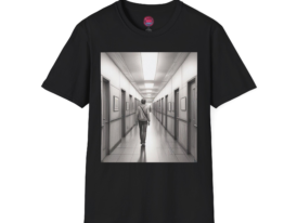Timeless Journey Design – Black Graphic Tee