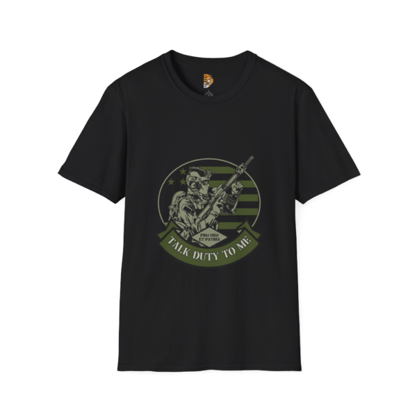 Talk Duty to Me Unisex Military Graphic T-Shirt