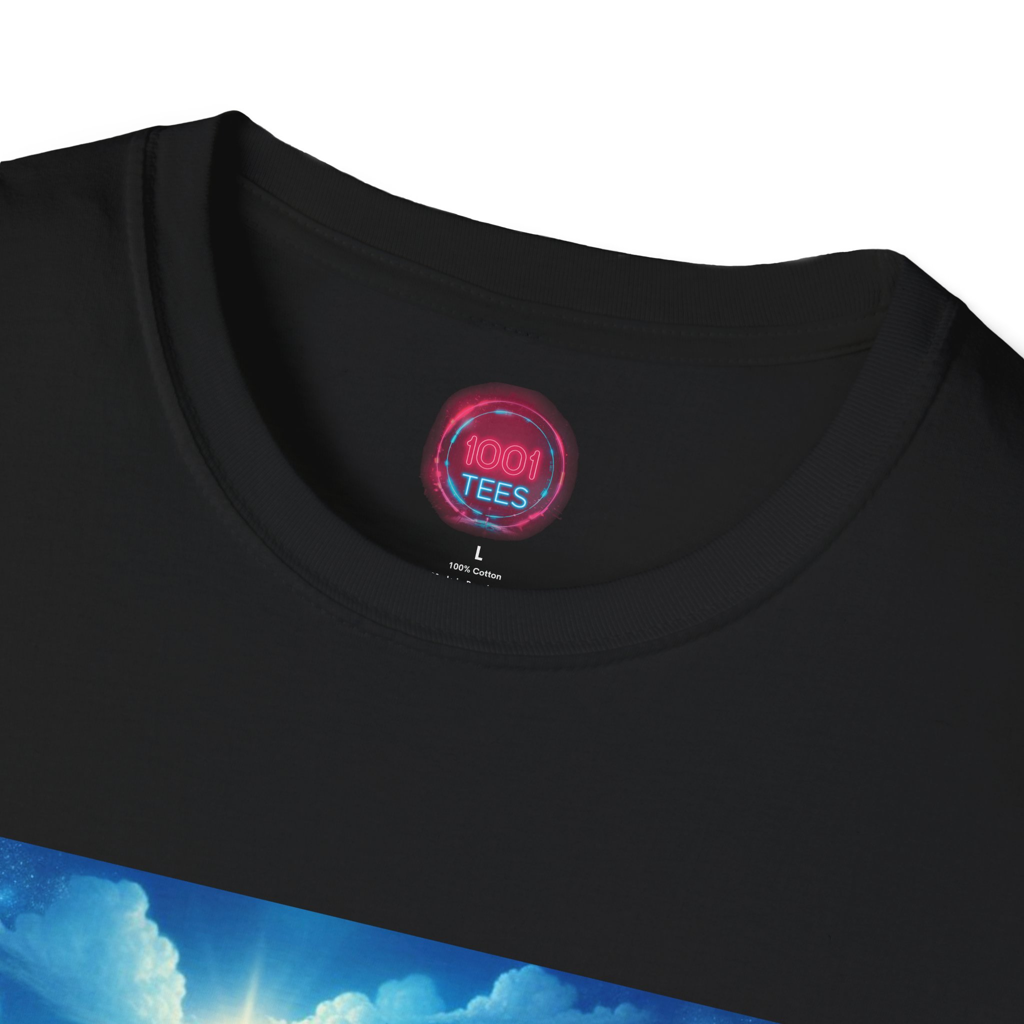 Fantasy Jungle Unisex Softstyle T-Shirt - Lion & Dragon Design - Image 7