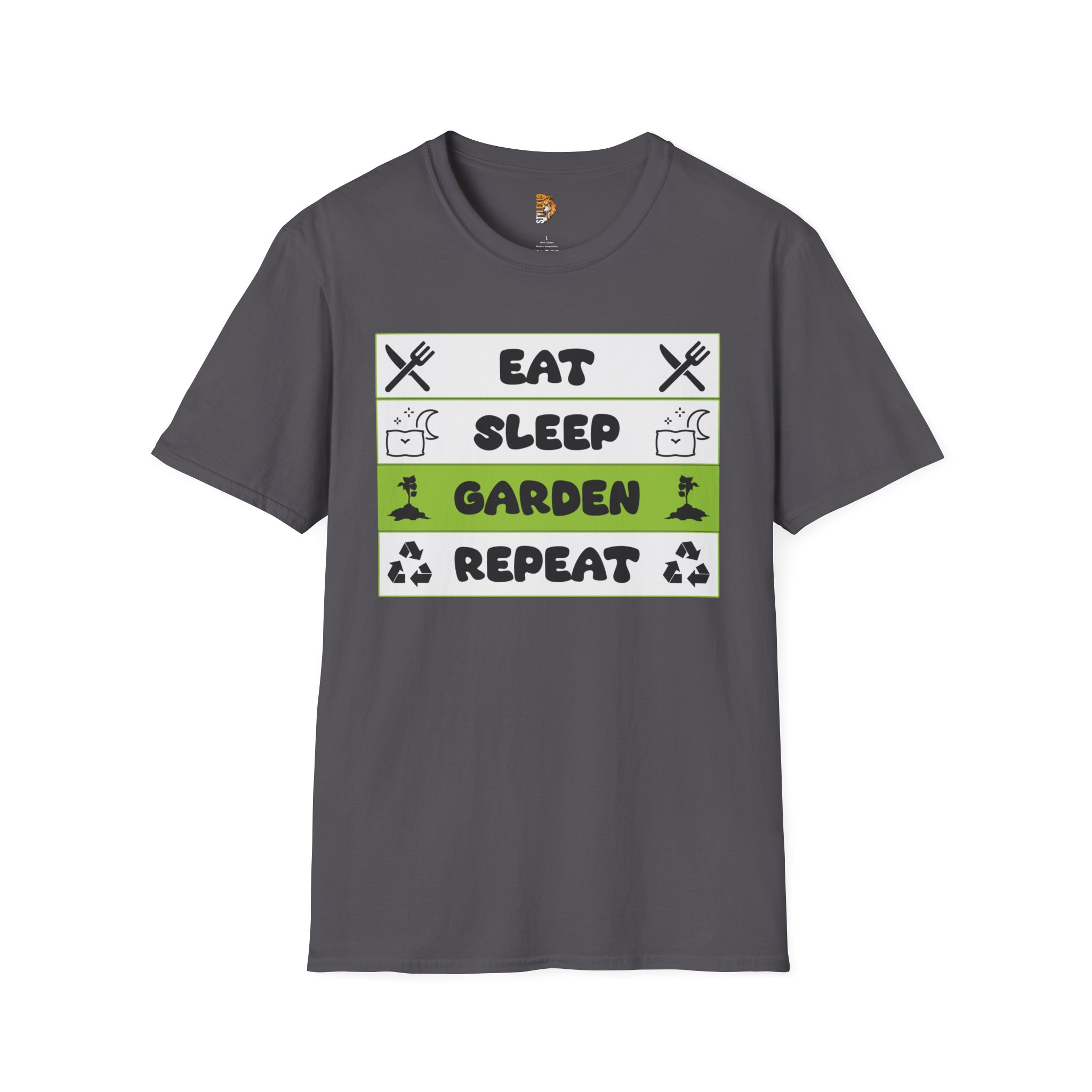 Eat, Sleep, Garden, Repeat Gardening T-Shirt - Image 17
