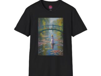 Monet-Inspired Unisex Softstyle T-Shirt - Serenity in Nature