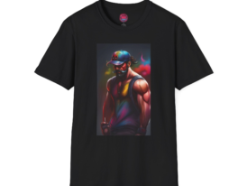 Street Art Edgy – Black Graphic Tee