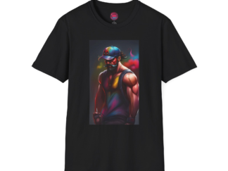 Street Art Graphic Tee - Edgy Unisex Softstyle T-Shirt